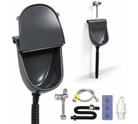 Urinoir avec couvercle, urinoir mural pour hommes, ensemble complet avec accessoires