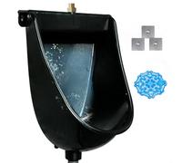 Urinoir commercial universel à fixation murale TopSpud - Urinoir de salle de bain sans eau pour homme - En plastique - Pour la maison, le jardin, le camping-car - Noir