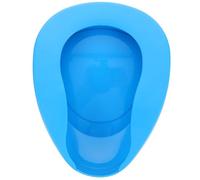 Urinoir en Plastique Bleu pour Adultes Alités, Femmes et Soins | Forme Profilée Ondulée, Bords Arrondis sans Bavures, Surface Intérieure Lisse, Contrôle des Éclaboussures, Nettoyage Facile