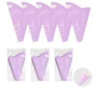Urinoir Femme Pisse Debout, Entonnoir Pliable Pipi Portable pour Camping | Papier impermeable avec film PE, Conception ergonomique incurvee, Compatible bouteilles d'eau, Compact et leger
