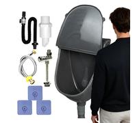 Urinoir Mural - Déverseur Urinaire Anti-Déversement Avec Tuyau | Robinet de Salle de Bain Durable, Facile à Installer, Conception Hygiénique Pour Extérieur, Camping, Arrière, Th