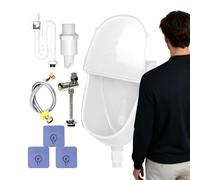 Urinoir Mural - Déverseur Urinaire Anti-Déversement Avec Tuyau | Robinet de Salle de Bain Durable, Facile à Installer, Conception Hygiénique Pour Extérieur, Camping, Arrière, Th