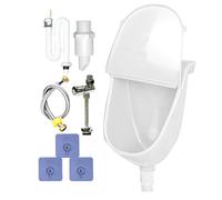 Urinoir Mural - Hygiène De Lavage Anti-déversement, Solution De Toilettes Portable Anti-odeur, Système De Gestion Des Déchets Avec Tuyau Flexible, Robinet De Chasse D'eau Compact - Pour Camping-car, D