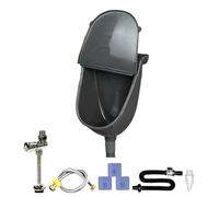 Urinoir mural - Robinet de salle de bain pour extérieur, système de rinçage réglable, design anti-fuite, tuyau de redirection d'urine, utilisation de garage, camping, solution pour dortoirs dans la