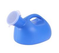 Urinoir Portable pour Hommes Bleu 2000ml, avec Couvercle, PE | Usage au Chevet, Format Léger, Bec Verseur et Entonnoir Inclus, pour Voyage et Extérieur Couleur Aléatoire