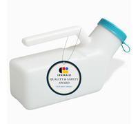 Urinoir pour homme 1000 ml avec couvercle phosphorescent - Bouteille d'urine portable pour homme avec bouchon à vis sécurisé - Design étanche durable pour le chevet, les voyages, la voiture, le