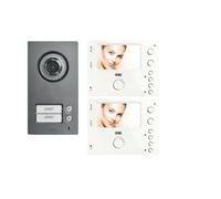 Interphone vidéo couleur Kit portier vidéo Mini Note 2 avec 2 moniteurs - URMET 1722/94
