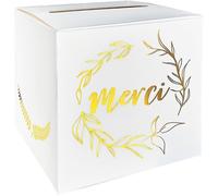 Urne à Enveloppes pour Mariage et Baptême - Boîte en Carton Carré 22cm