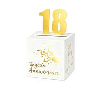 Urne Anniversaire avec Fronton Chiffre Boite Carte Fete Joyeux Anniversaire Dore Boite Carte Colletion Tirelire Année Célébration Urnes pour décoration (18)