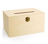 Urne décorative en bois - GRAINE CRÉATIVE - Personnalisable - Bois - 24x14x16 cm - Beige - Mixte - Adulte