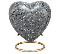 Urne funéraire en aluminium avec support, 3 pouces, de couleur grise