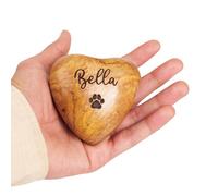Urne funéraire en bois en forme de cœur pour cendres - Boîte commémorative pour papa, urne funéraire personnalisée, parfaite pour les adultes, cadeau funéraire, hommage à un être cher, souvenir de