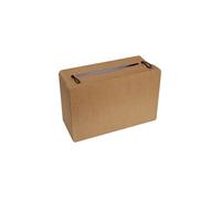 urne tirelire valise kraft 24x16cm - chalayer 5092 0-26