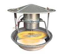 URPIZY Flue Fan 40 W Extracteur d'air pour poêle à bois, cheminée, foyer, four, chaudière 220 V - Puissant conduit de fumée avec noyau en cuivre - Silencieux