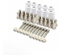 URPIZY Lot de 50 embouts d'électrode plasma 0,96 mm pour ESAB PCM-500i, PT-31XL brûleur de coupe avec tête de protection, anneau Vortex, buse - pour Powercut 650, HandyPlasma 550