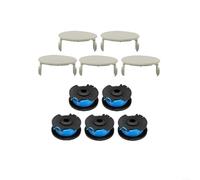URPIZY Ryobi Kit de fil de bobine et de couvercle de capuchon compatibles - Lot de 5 pièces de rechange pour coupe-bordure RAC124 OLT1831S RLT1830H13 OLT1831