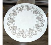 URROMA Nappe Ronde, 60x60 cm Vintage Dentelle Bicolore
