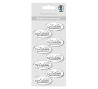 Ursus 564000321F Lot de 8 cartes d'invitation pour confirmation Blanc/argenté Taille unique