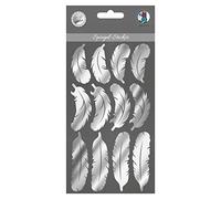 Ursus 75080003 - Autocollants Miroir en Forme de Plumes en Verre Acrylique - Différentes Tailles - Idéal pour Le Scrapbooking, la Fabrication de Cartes et la décoration