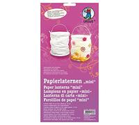 Ursus Blanco 18450000 Lot de 6 Mini lanternes en Papier Blanc Hauteur env. 10 cm Diamètre env. 8 cm Ignifugeables avec photophore Inclus Idéal pour la Prochaine Lanterne