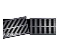 URUCHF Grilles de Drainage Grands couvercles de drains extérieurs à découper, couvercles de caniveaux de Drainage en Plastique, Grille de Drainage pour allée/Cour/Jardin(500x150x20mm)