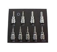 US PRO 2065 Lot de 9 douilles hexagonales métriques 3/8" Dr Drive 2-10 mm