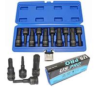 US Pro 3638 Lot de 10 douilles Torx à choc 1/2"