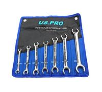 US Pro B2044 Lot de 7 clés à écrou évasées de frein 8-24 mm