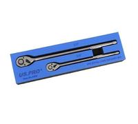 US PRO Tools 2pc Extra Long Ratchet Set 3/8" & 1/2" Drives 4208