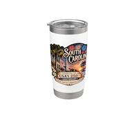 USA 250e anniversaire de la Caroline du Sud Pride Gobelet isotherme en acier inoxydable double paroi