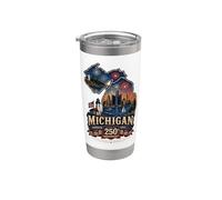 USA 250e anniversaire Michigan Pride Gobelet isotherme en acier inoxydable double paroi