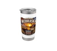 USA 250e anniversaire Nebraska Pride Gobelet isotherme en acier inoxydable double paroi