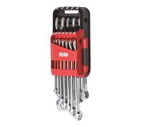 USAG 285 DS12 Jeu de 12 clés mixtes avec support plastique