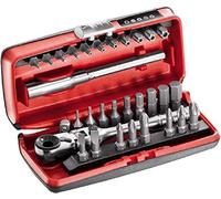 USAG U06060012 - 606 1/4" SK - Assortiment d'embouts et cliquet réversible en boîtier bi-matière (31 pcs.)