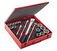 USAG U06120018 - 612 3/4" BP - Assortiment de douilles douze pans en coffret métallique, en pouces (17 pcs.)