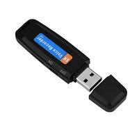 USB 2,0 Enregistreur Vocal Numérique, TF Carte Digital WAV Audio Voice Recorder,Clé USB Numérique Enregistreur avec Fonction de Lecture de Musique pour Discours/Réunions/Entretien