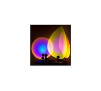 Usb 360 ° robot projecteur led veilleuses selfie lumière chambre atmosphère lampe de table G