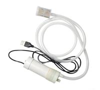 USB Pompe à siphon électrique automatique auto-amorçante Pompe submersible pour couper perçage rainures 4-5 lbs/min Filtre en acier inoxydable Silencieux Compact Blanc Tuyau de 1 m (3 mètres)