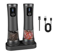 USB Rechargeable Electric Salt Pepper Grinders 100ml Capacity Nonrust
