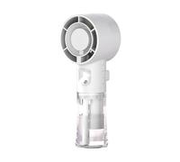 USB Rechargeable Fan With Mist, Portable Misting Fan - Misting Fans Portable, 6x4.6x16cm Compact Size + 160g Net Weight, Heavy Duty ABS Plastiic Certified Sturdy Body - For Gym Office & Travel