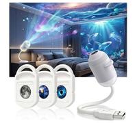 Usb Starry Night Light Réglable à 360° Lampe Projecteur Galaxie Alimentation en USB Veilleuse Ciel éToilé Night Lighting,A