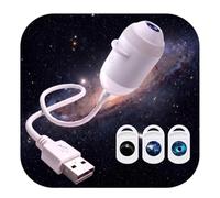Usb Starry Night Light Réglable à 360° Projecteur Holographique Océan Inclut Un Film En Rouleau Galaxy Night Light Projector Convient Pour la Chambre, Plafond,A