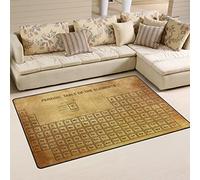 Use7 Tableau périodique des éléments - Tapis de sol antidérapant - Tapis de sol pour salon et chambre à coucher - 100 x 150 cm (3 x 5 pieds)