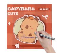 usefulbeauty Blocs-notes autocollants, notes autocollantes amusantes,Notes autocollantes de Capybara d'animaux de dessin animé | Fournitures de prise de notes, bloc-notes amovibles, fournitures pour