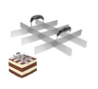 usefulbeauty Découpeurs Carrés Pâtisserie | Découpeur Carré en Acier Inoxydable avec Manche,Ustensile de Pâtisserie pour Flan Riz Restaurant Maison,Fête Anniversaire Familial