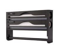 usefulbeauty Distributeur De Film Étirable - Dérouleur de Papier Aluminium,Boîte De Coupe Murale Organisateur pour Film Alimentaire Cuisine, Garde-Manger Quotidien, Grill À Domicile, Armoire De