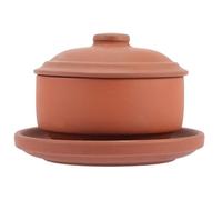 USHOBE 1ensemble Set de Bols à Riz Terre Cuite avec Couvercle Bol Ancien Pratique pour Cuisson Vapeur Stockage de Fruits et Soupes Vaisselle Polyvalente pour Famille et Restaurant