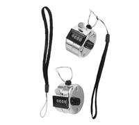 USHOBE 2pièces Compteur Manuel Mécanique à Chiffres avec Corde Compteur de Personnes Portable Polyvalent sans Pile pour Événements et Suivi