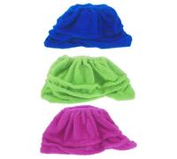 USHOBE 3 Pièces Housse de Serpillière Réutilisable, Lavable, Bande | Compatible avec Balai Plat et Rotatif, Surface Serrée sans Peluches, pour Sols en Bois et Salles de Bain