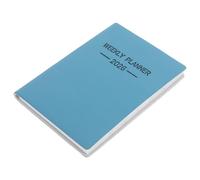 USHOBE Agenda de Poche Hebdomadaire 2026 A7, Carnet Planificateur en Papier et Pu Bleu, Portable, pour École et Bureau